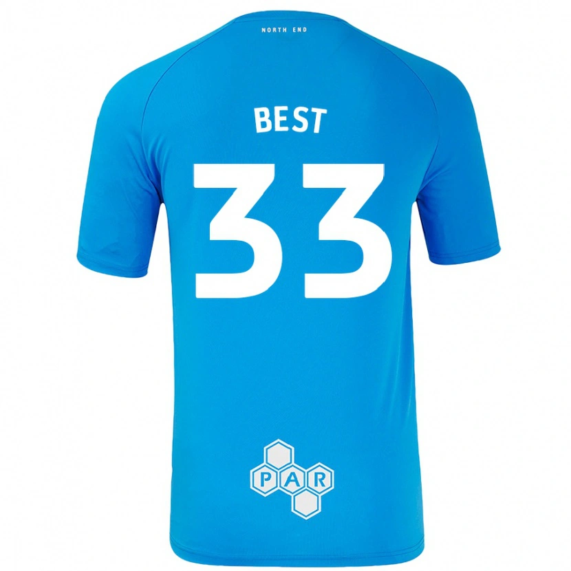 Danxen Kid Kian Best #33 Sky Blue Away Jersey 2024/25 T-Shirt