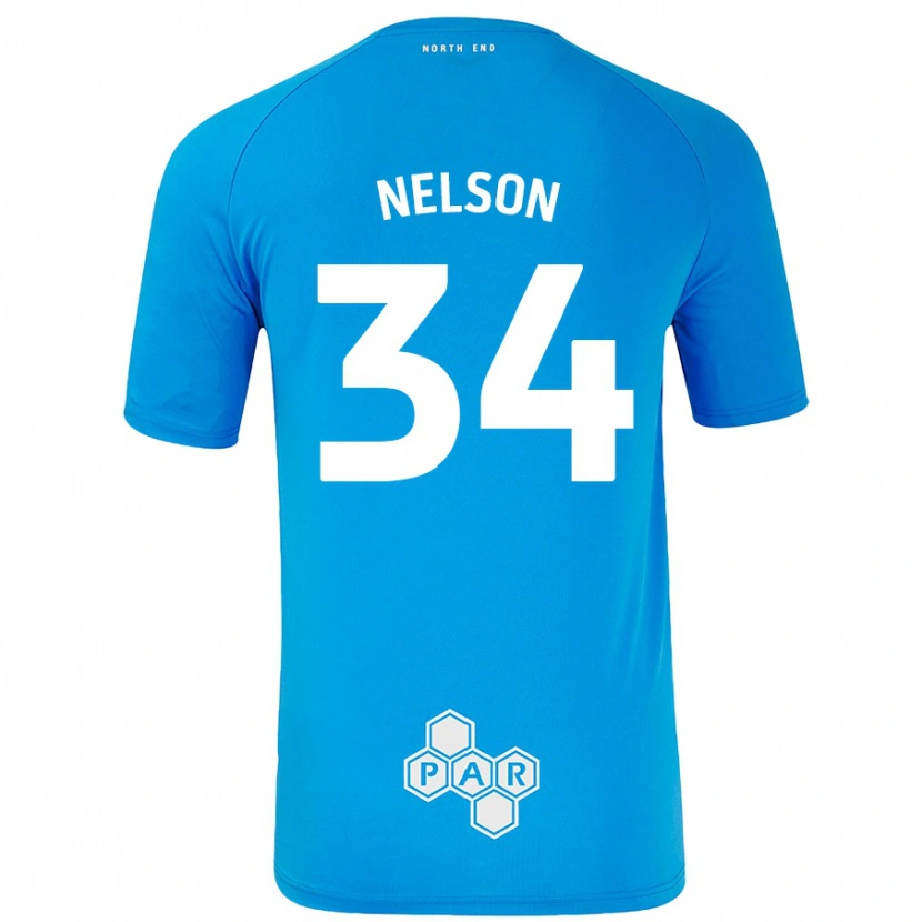 Danxen Kid Kitt Nelson #34 Sky Blue Away Jersey 2024/25 T-Shirt