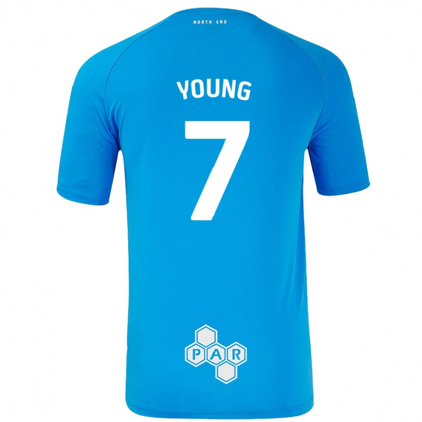 Danxen Kid Danielle Young #7 Sky Blue Away Jersey 2024/25 T-Shirt