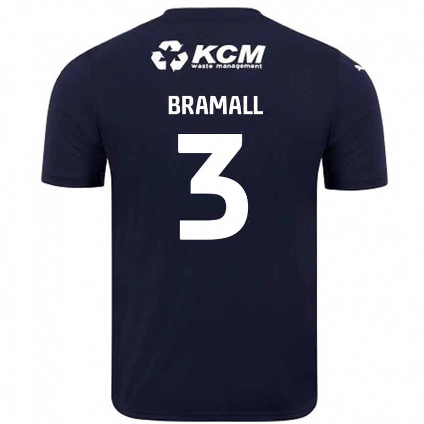 Danxen Kid Cohen Bramall #3 Navy Blue Away Jersey 2024/25 T-Shirt