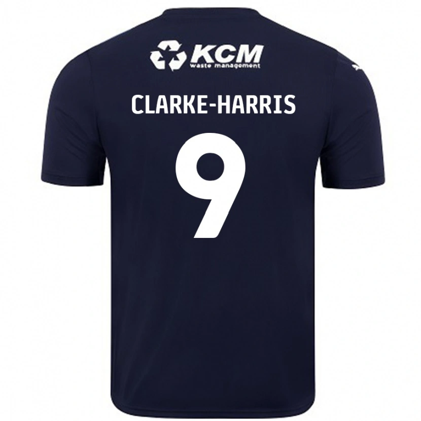 Danxen Kid Jonson Clarke-Harris #9 Navy Blue Away Jersey 2024/25 T-Shirt