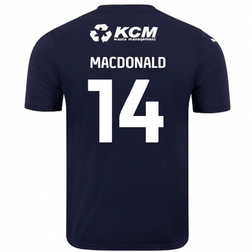 Danxen Kid Alex Macdonald #14 Navy Blue Away Jersey 2024/25 T-Shirt