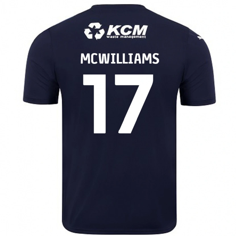 Danxen Kid Shaun Mcwilliams #17 Navy Blue Away Jersey 2024/25 T-Shirt