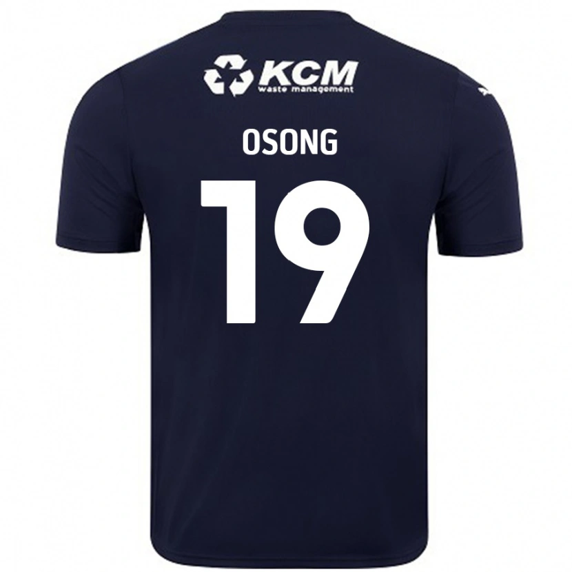 Danxen Kid Detlef Esapa Osong #19 Navy Blue Away Jersey 2024/25 T-Shirt