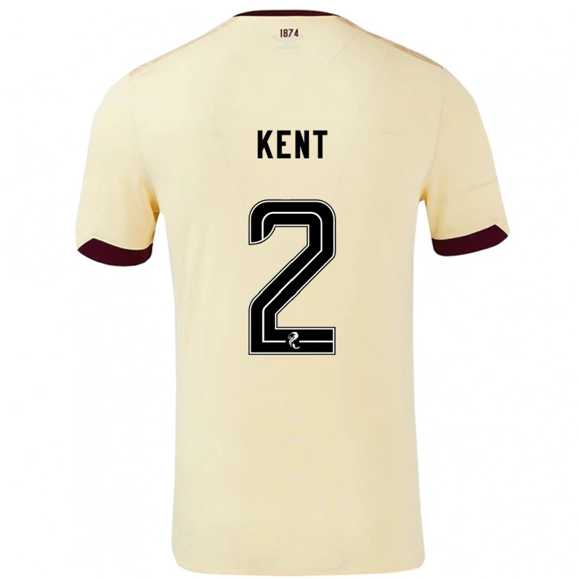 Danxen Kid Frankie Kent #2 Cream Burgundy Away Jersey 2024/25 T-Shirt