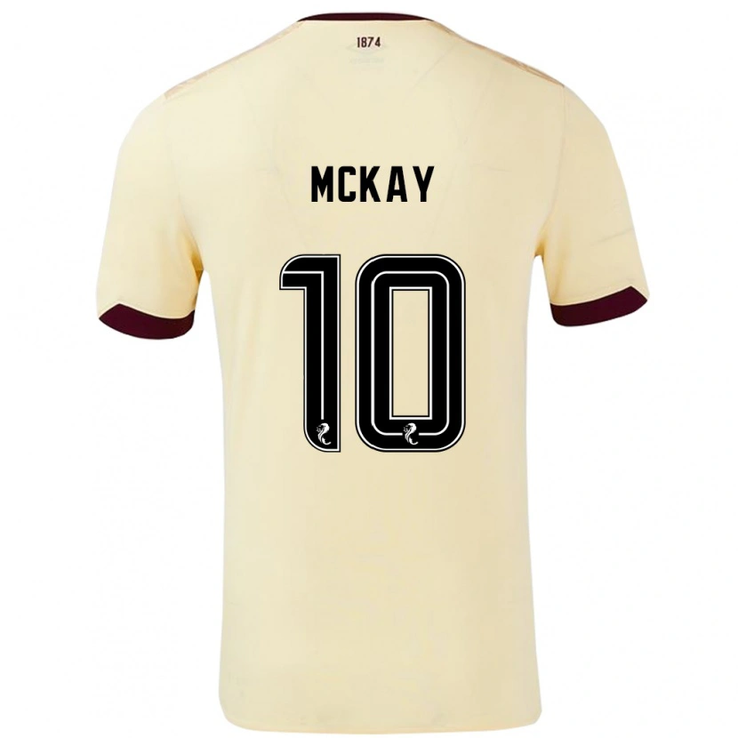 Danxen Kid Barrie Mckay #10 Cream Burgundy Away Jersey 2024/25 T-Shirt