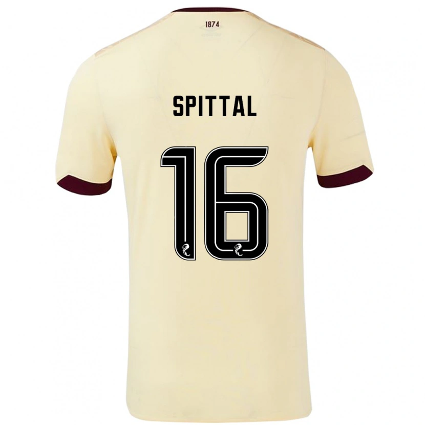 Danxen Kid Blair Spittal #16 Cream Burgundy Away Jersey 2024/25 T-Shirt