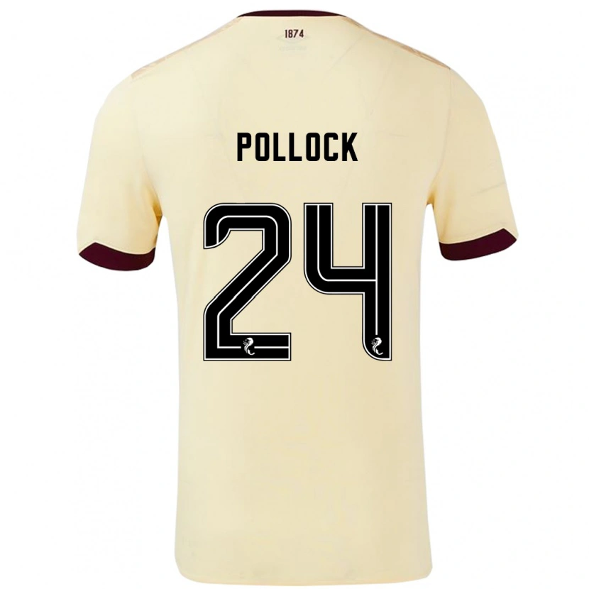 Danxen Kid Finlay Pollock #24 Cream Burgundy Away Jersey 2024/25 T-Shirt