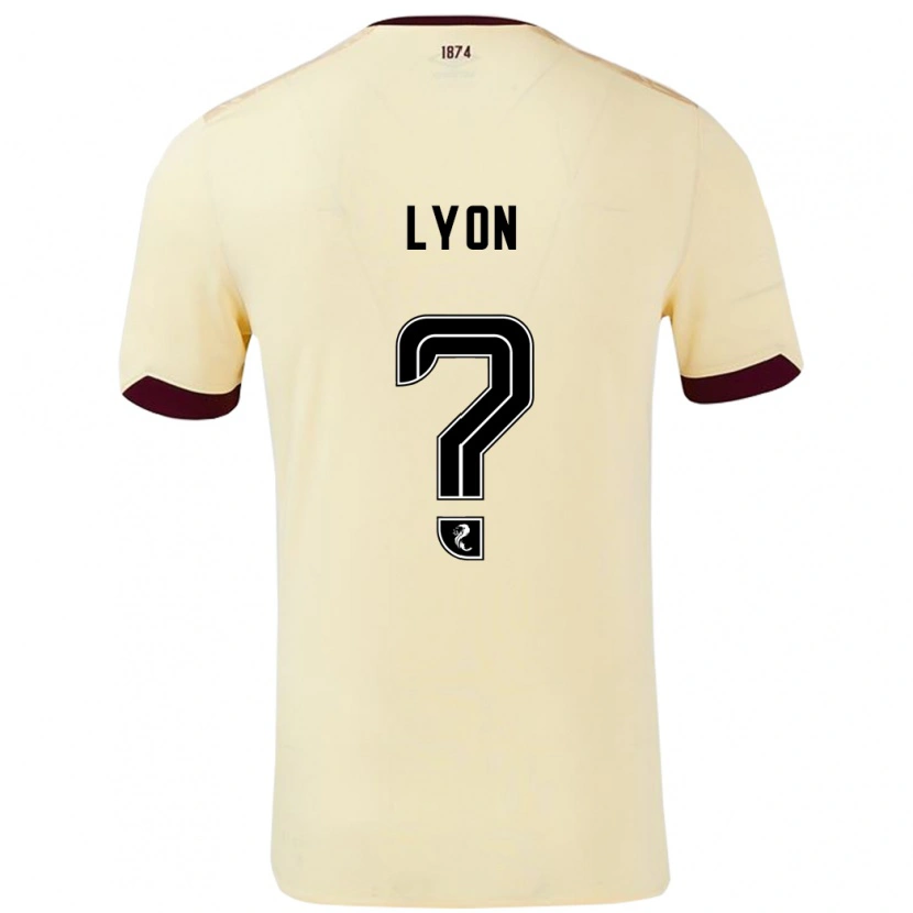 Danxen Kid Jack Lyon #0 Cream Burgundy Away Jersey 2024/25 T-Shirt