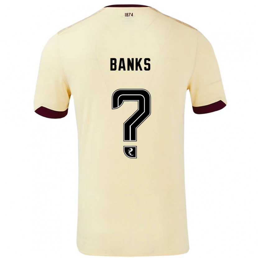 Danxen Kid Euan Banks #0 Cream Burgundy Away Jersey 2024/25 T-Shirt