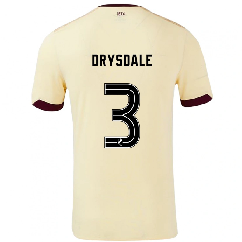 Danxen Kid Ethan Drysdale #3 Cream Burgundy Away Jersey 2024/25 T-Shirt