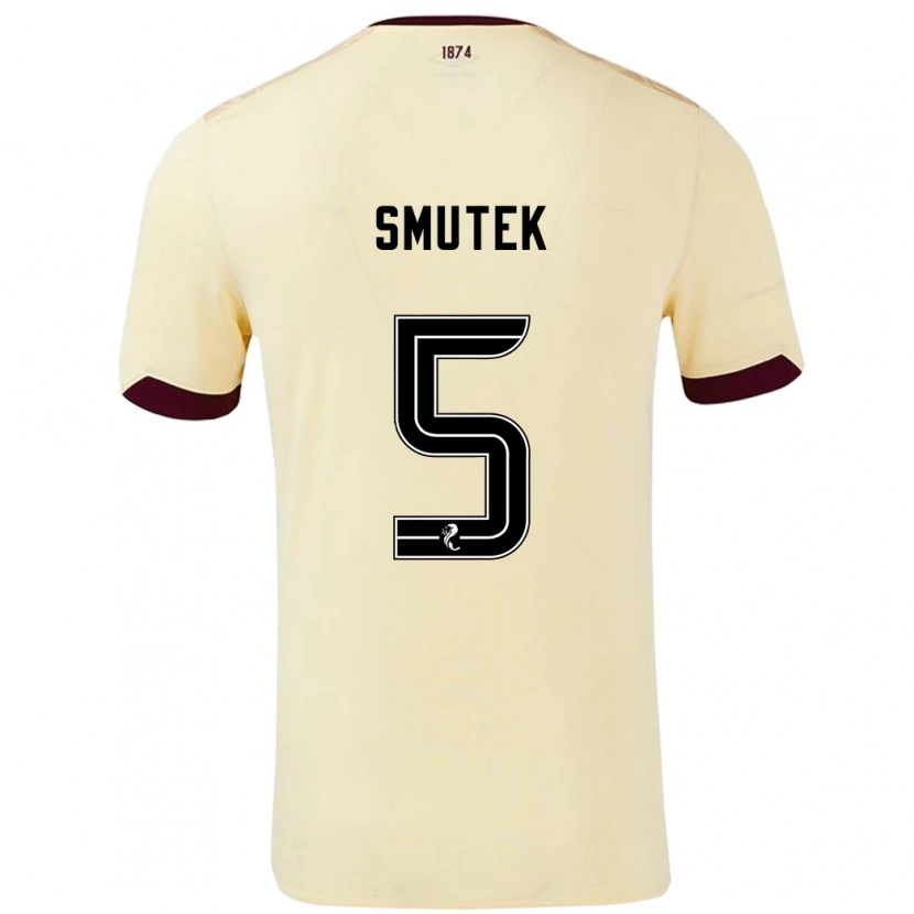 Danxen Kid Kai Smutek #5 Cream Burgundy Away Jersey 2024/25 T-Shirt