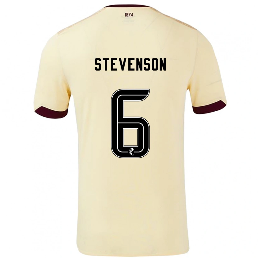 Danxen Kid Gus Stevenson #6 Cream Burgundy Away Jersey 2024/25 T-Shirt