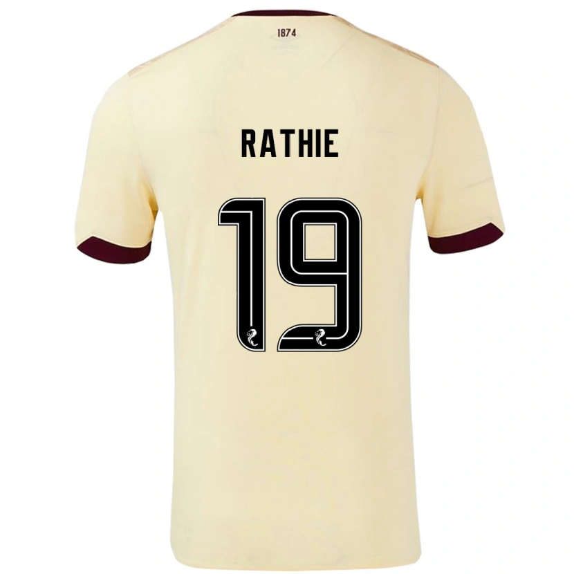 Danxen Kid Luke Rathie #19 Cream Burgundy Away Jersey 2024/25 T-Shirt