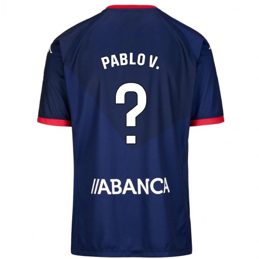 Danxen Kid Pablo Vázquez #15 Navy Blue Away Jersey 2024/25 T-Shirt