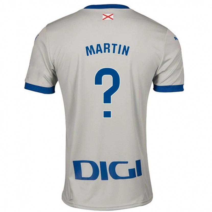 Danxen Kid Carlos Martín #0 Light Gray Away Jersey 2024/25 T-Shirt