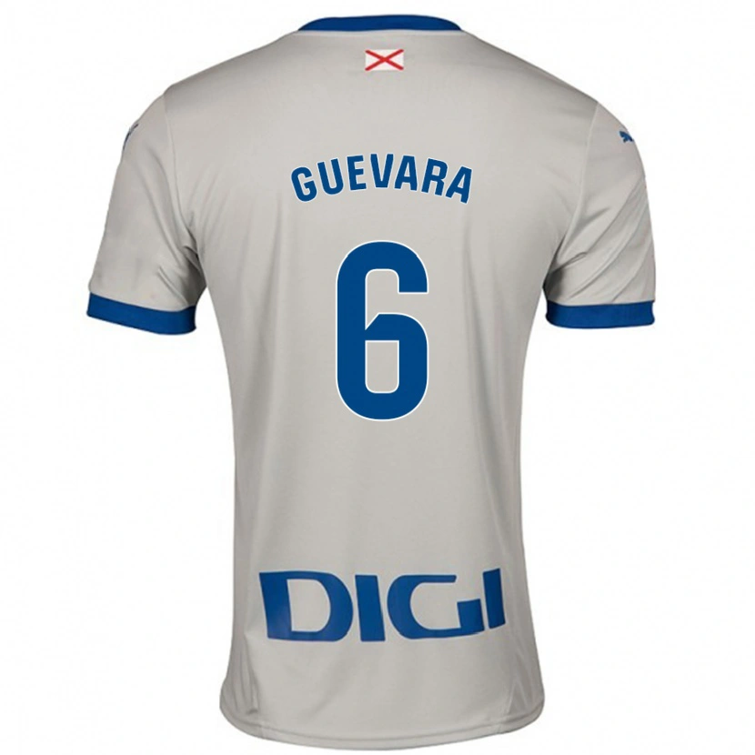 Danxen Kid Ander Guevara #6 Light Gray Away Jersey 2024/25 T-Shirt