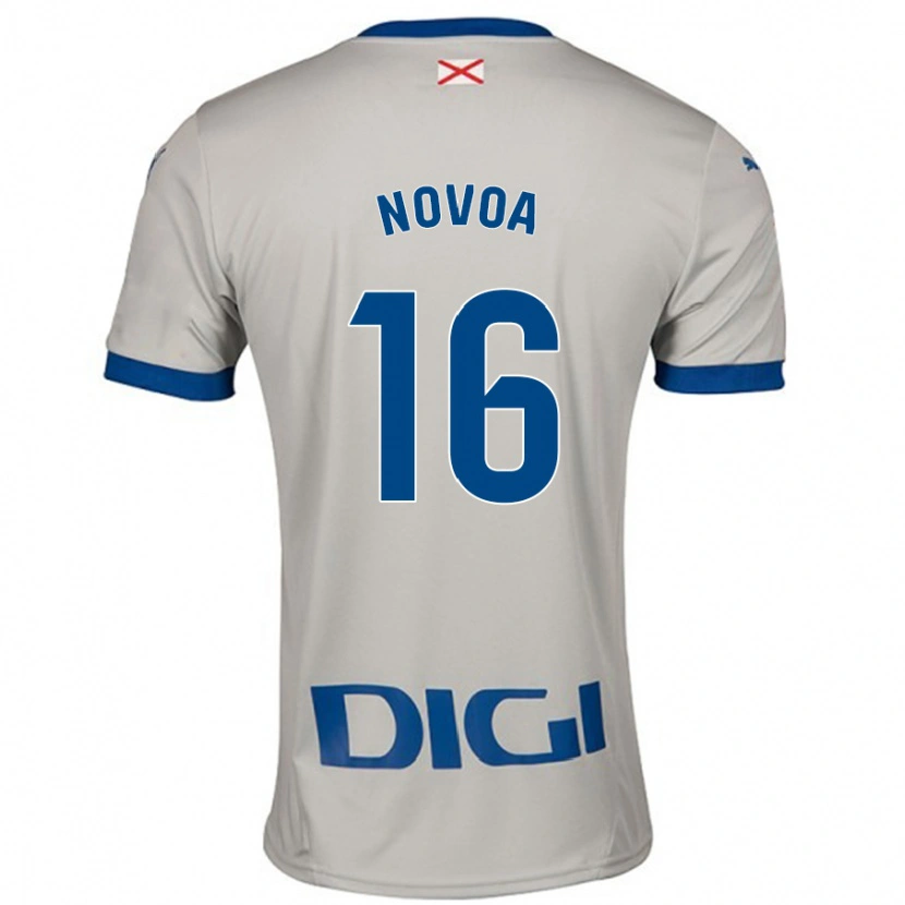 Danxen Kid Hugo Novoa #16 Light Gray Away Jersey 2024/25 T-Shirt