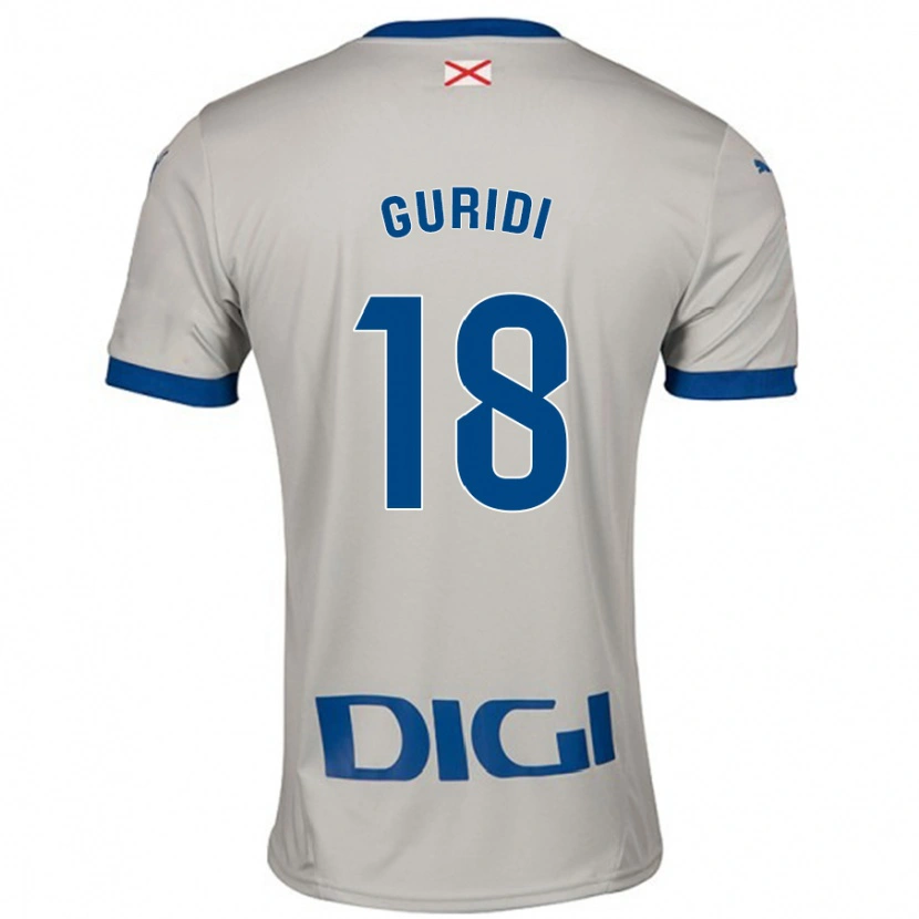 Danxen Kid Jon Guridi #18 Light Gray Away Jersey 2024/25 T-Shirt