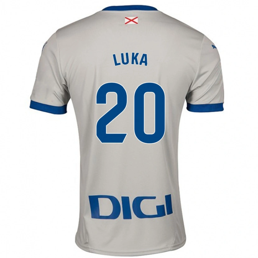 Danxen Kid Luka Romero #20 Light Gray Away Jersey 2024/25 T-Shirt