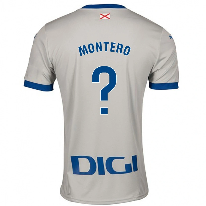 Danxen Kid Rubén Montero #0 Light Gray Away Jersey 2024/25 T-Shirt