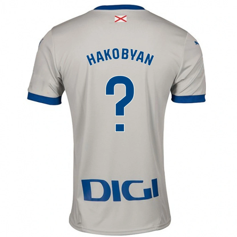 Danxen Kid Andranik Hakobyan #0 Light Gray Away Jersey 2024/25 T-Shirt