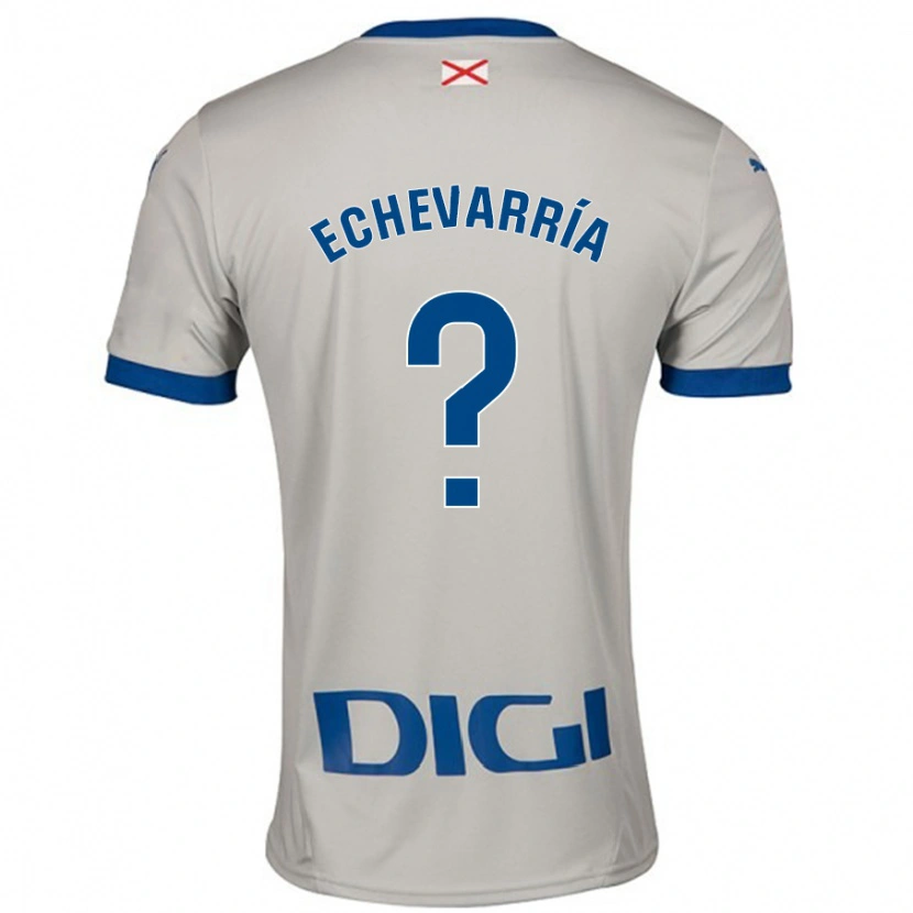 Danxen Kid Iker Echevarría #0 Light Gray Away Jersey 2024/25 T-Shirt