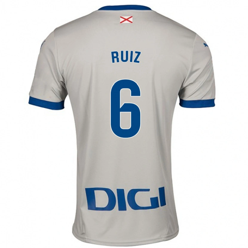 Danxen Kid Markel Ruiz #6 Light Gray Away Jersey 2024/25 T-Shirt