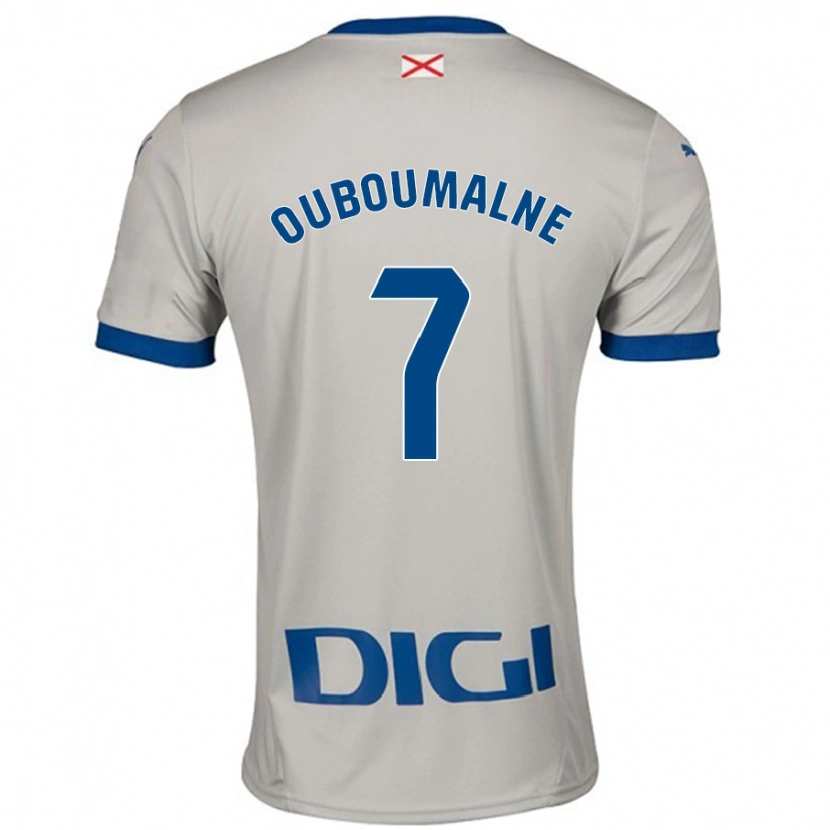 Danxen Kid Ibra Ouboumalne #7 Light Gray Away Jersey 2024/25 T-Shirt