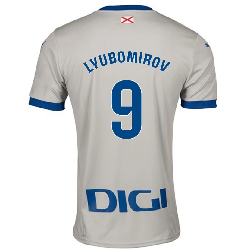 Danxen Kid Daniel Lyubomirov #9 Light Gray Away Jersey 2024/25 T-Shirt