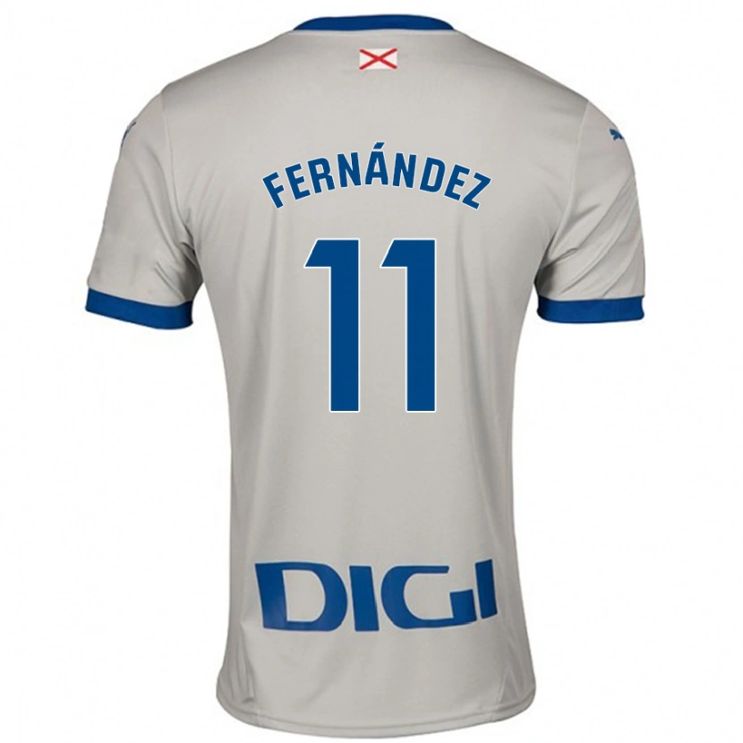 Danxen Kid Imanol Fernández #11 Light Gray Away Jersey 2024/25 T-Shirt