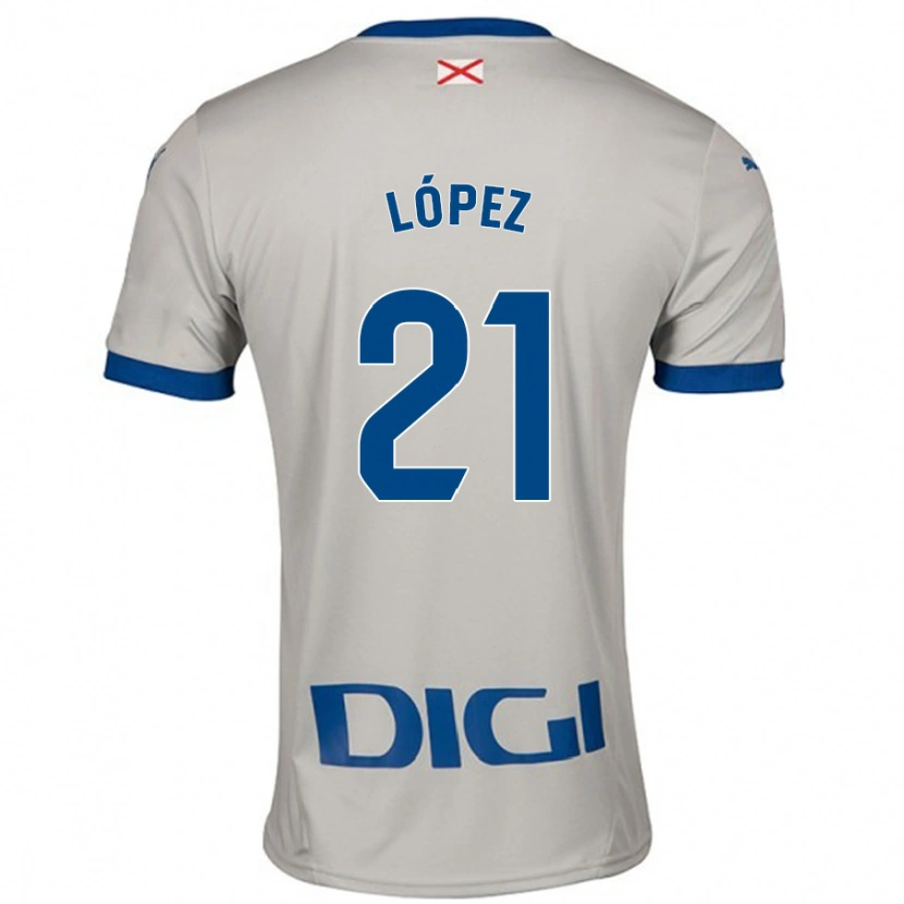 Danxen Kid Juanma López #21 Light Gray Away Jersey 2024/25 T-Shirt