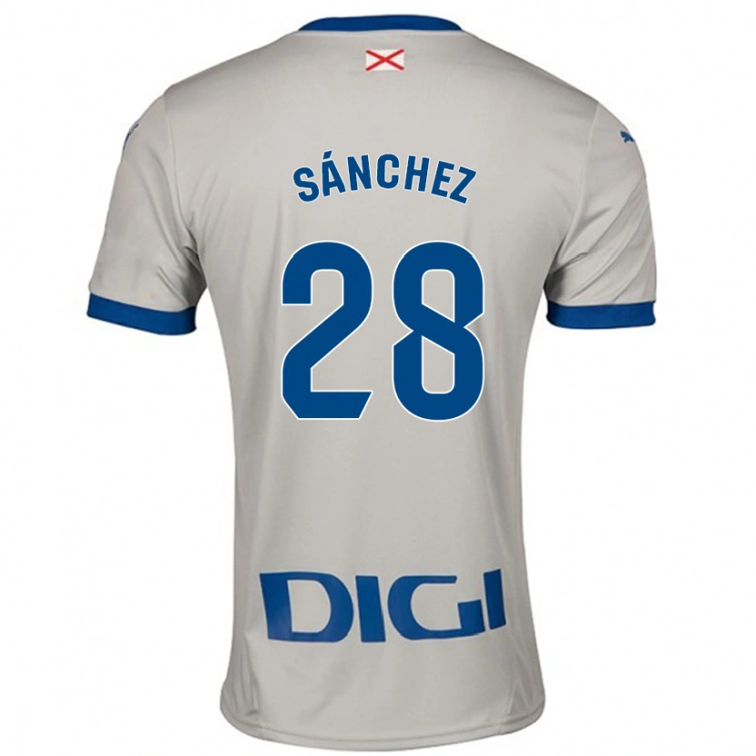 Danxen Kid Ander Sánchez #28 Light Gray Away Jersey 2024/25 T-Shirt