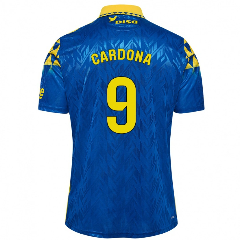 Danxen Kid Marc Cardona #9 Blue Yellow Away Jersey 2024/25 T-Shirt