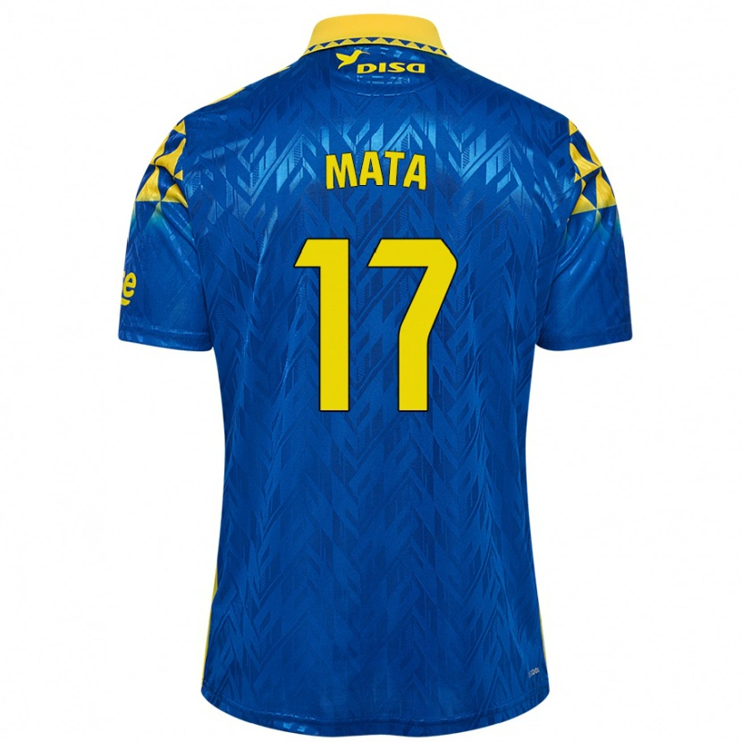 Danxen Kid Jaime Mata #17 Blue Yellow Away Jersey 2024/25 T-Shirt