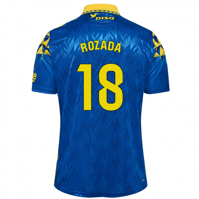 Danxen Kid Viti Rozada #18 Blue Yellow Away Jersey 2024/25 T-Shirt