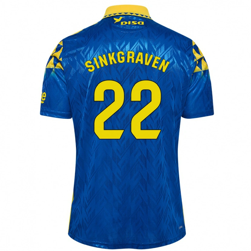 Danxen Kid Daley Sinkgraven #22 Blue Yellow Away Jersey 2024/25 T-Shirt