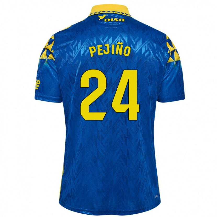 Danxen Kid Pejiño #24 Blue Yellow Away Jersey 2024/25 T-Shirt