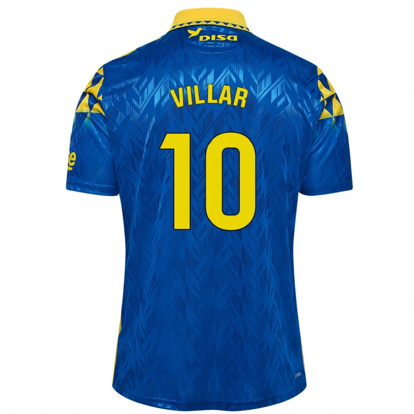 Danxen Kid Andy Villar #10 Blue Yellow Away Jersey 2024/25 T-Shirt