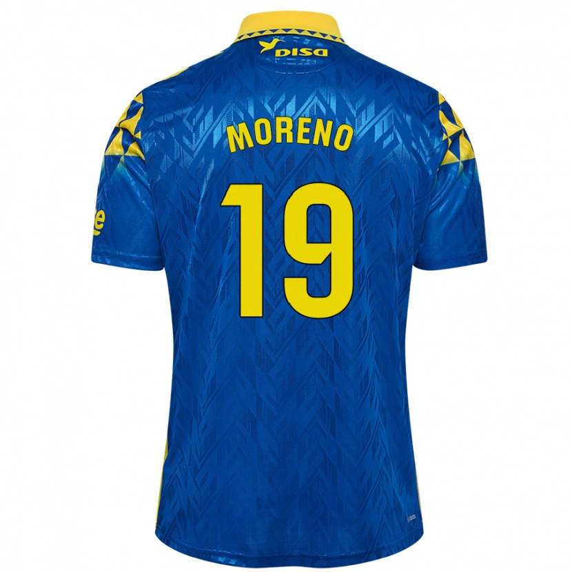 Danxen Kid Fernando Moreno #19 Blue Yellow Away Jersey 2024/25 T-Shirt