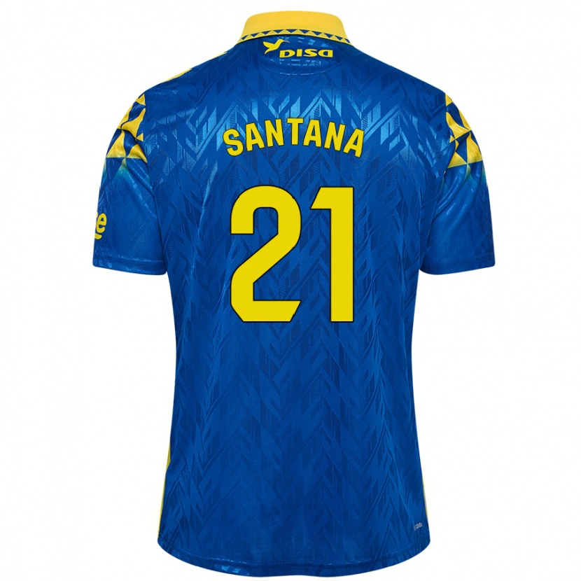 Danxen Kid Yadam Santana #21 Blue Yellow Away Jersey 2024/25 T-Shirt