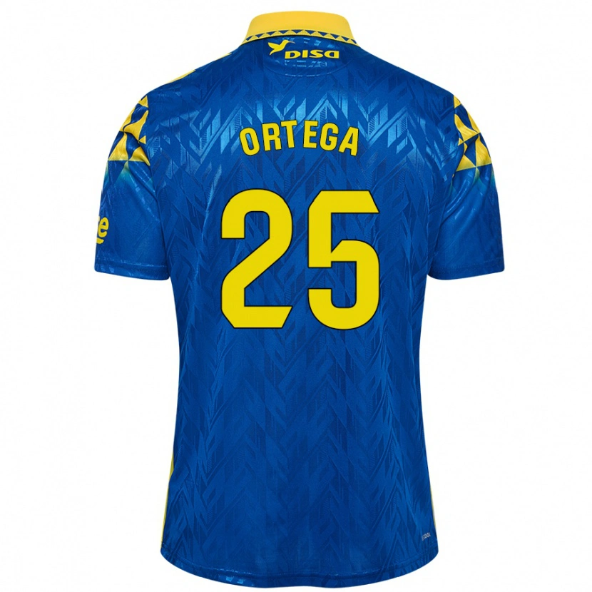 Danxen Kid Edián Ortega #25 Blue Yellow Away Jersey 2024/25 T-Shirt