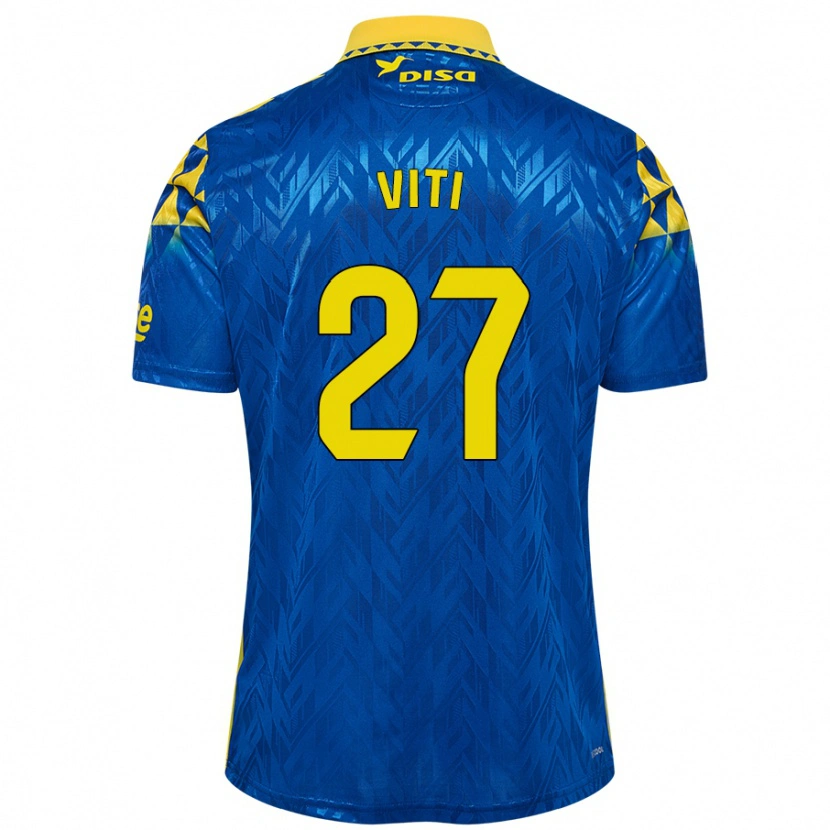 Danxen Kid Viti #27 Blue Yellow Away Jersey 2024/25 T-Shirt