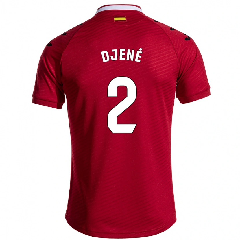 Danxen Kid Djené #2 Dark Red Away Jersey 2024/25 T-Shirt