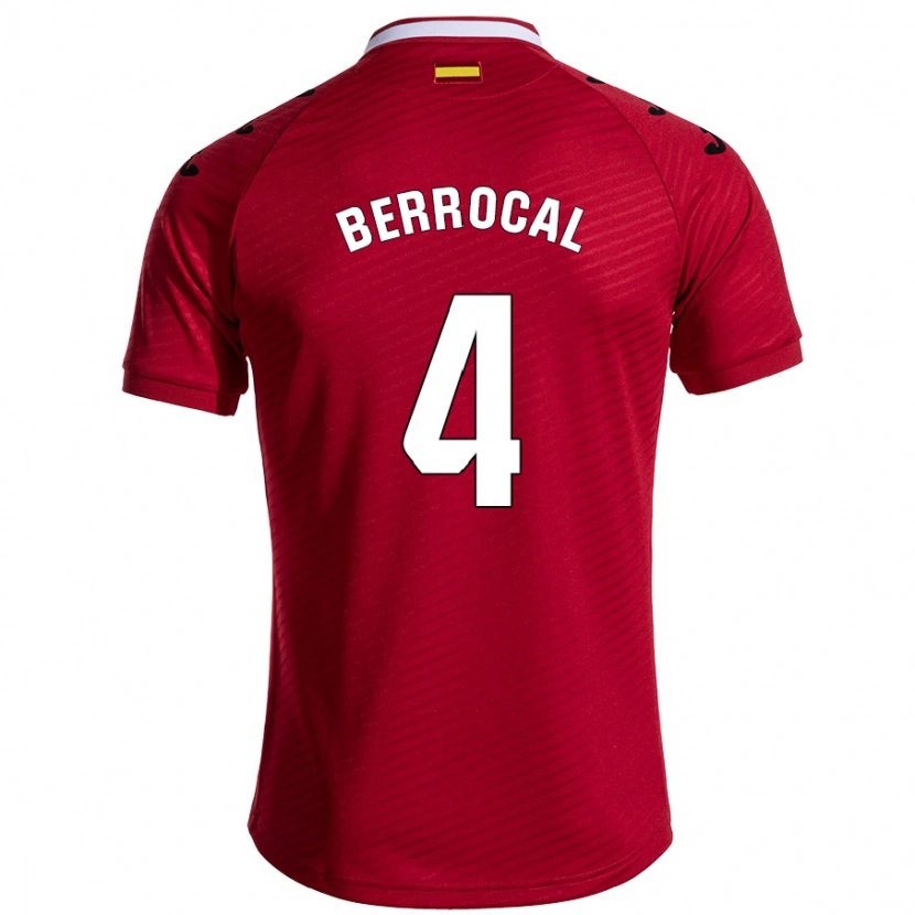 Danxen Kid Juan Berrocal #4 Dark Red Away Jersey 2024/25 T-Shirt