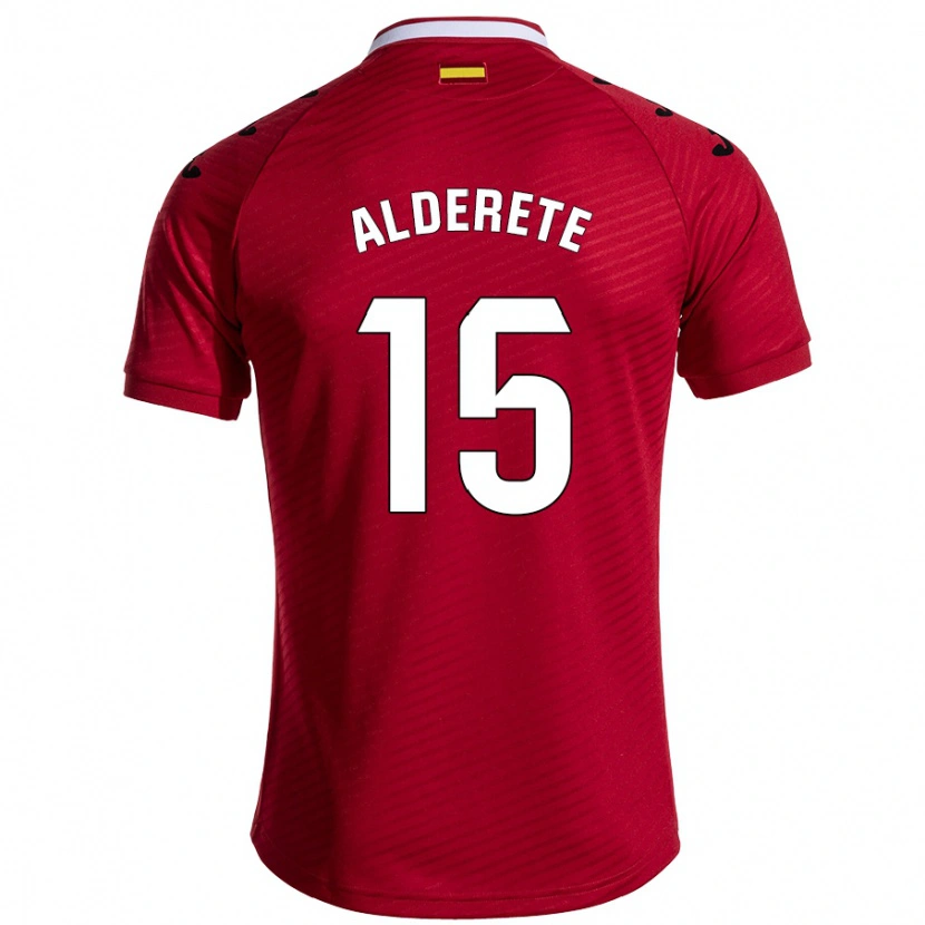 Danxen Kid Omar Alderete #15 Dark Red Away Jersey 2024/25 T-Shirt