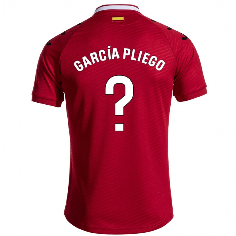 Danxen Kid Hugo García Pliego #0 Dark Red Away Jersey 2024/25 T-Shirt