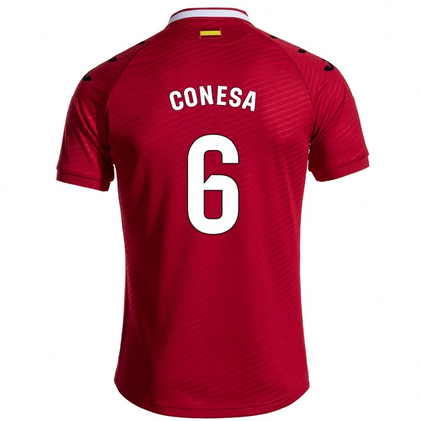 Danxen Kid Nico Conesa #6 Dark Red Away Jersey 2024/25 T-Shirt