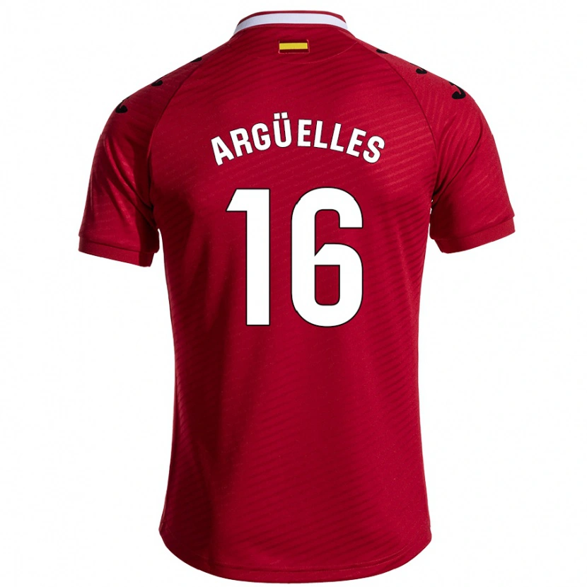 Danxen Kid David Argüelles #16 Dark Red Away Jersey 2024/25 T-Shirt