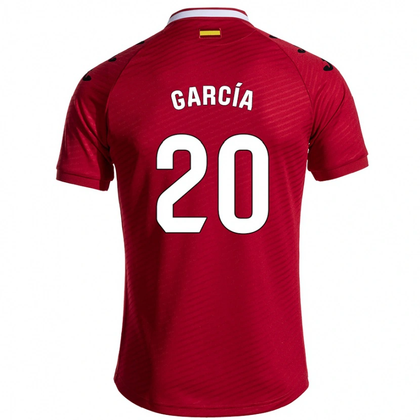 Danxen Kid Álex García #20 Dark Red Away Jersey 2024/25 T-Shirt